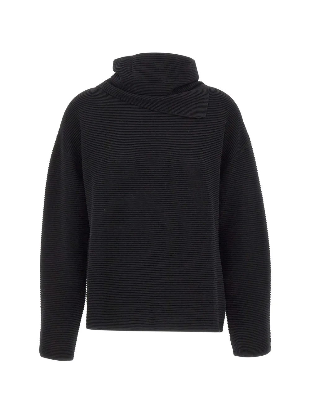 ELENA MIRÒ ribbed-knit boat-neck sweater - Schwarz