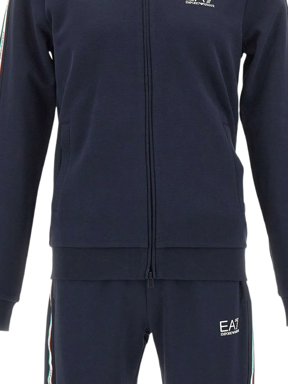 Ea7 Emporio Armani Trainingspak met logoband Blauw