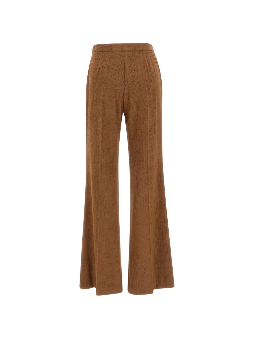 kaos Broek met wijde pijpen en chenille-effect Bruin