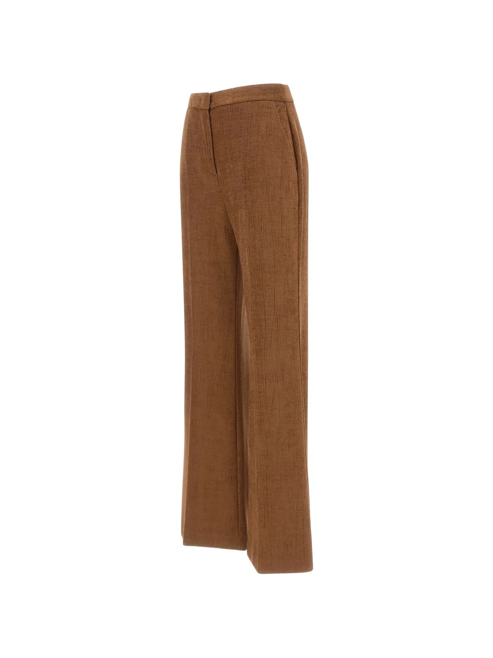 kaos Broek met wijde pijpen en chenille-effect Bruin