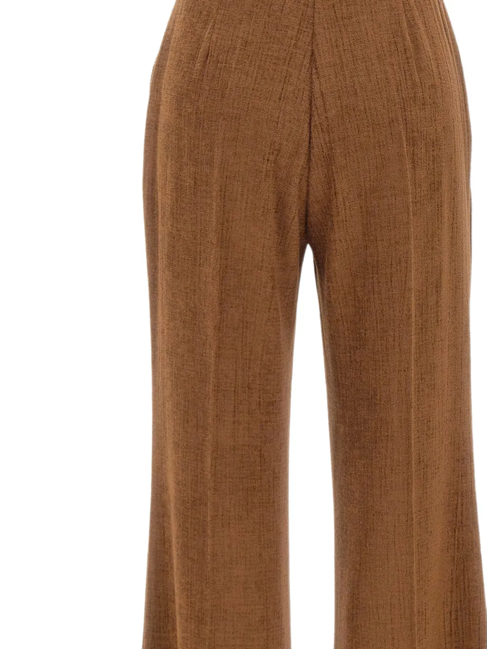 kaos Broek met wijde pijpen en chenille-effect Bruin