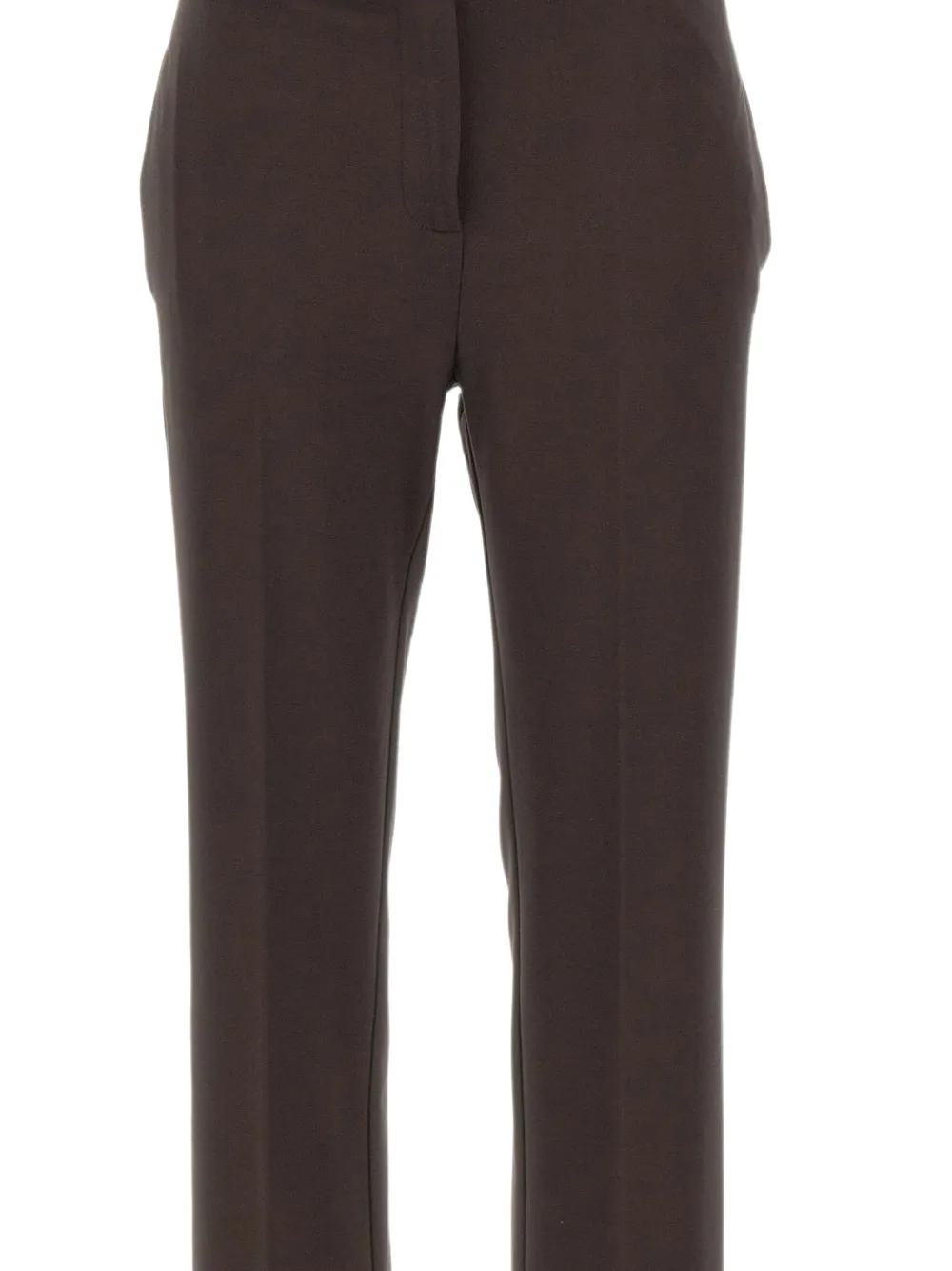 kaos Straight broek met split in de zoom Bruin