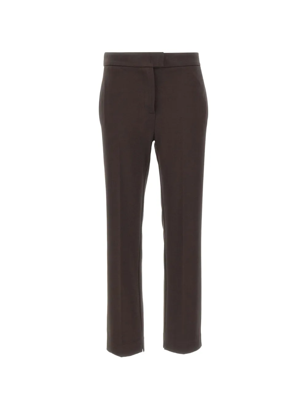 kaos straight-leg slit-hem trousers - Braun