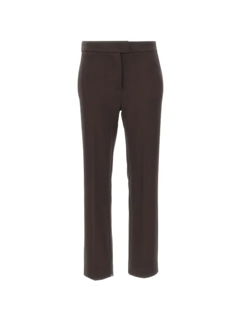 kaos straight-leg slit-hem trousers