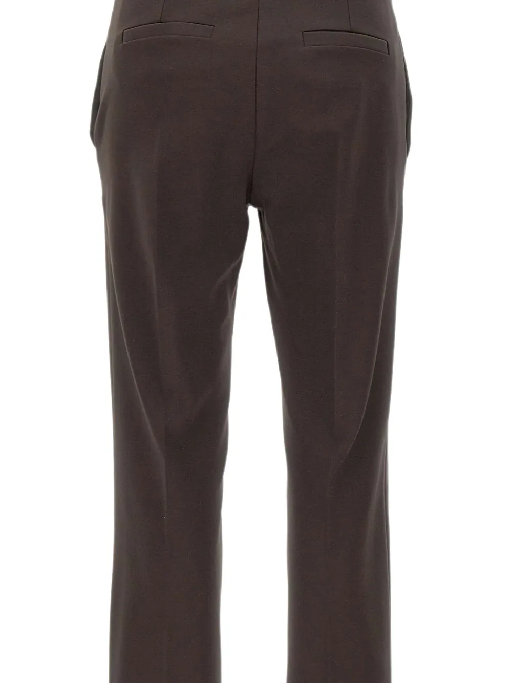 kaos Straight broek met split in de zoom Bruin