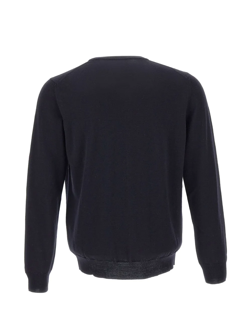 Kangra Trui met ronde hals en geribbelde afwerking Blauw