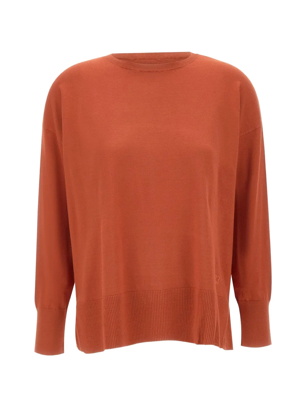 ELENA MIRÒ side-slit sweater - Orange