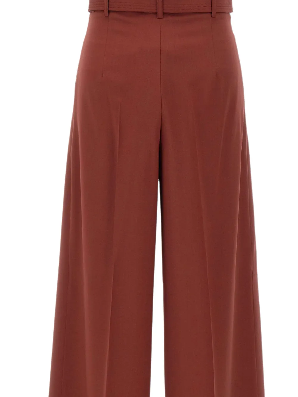 Max Mara Plooibroek met ceintuur Rood