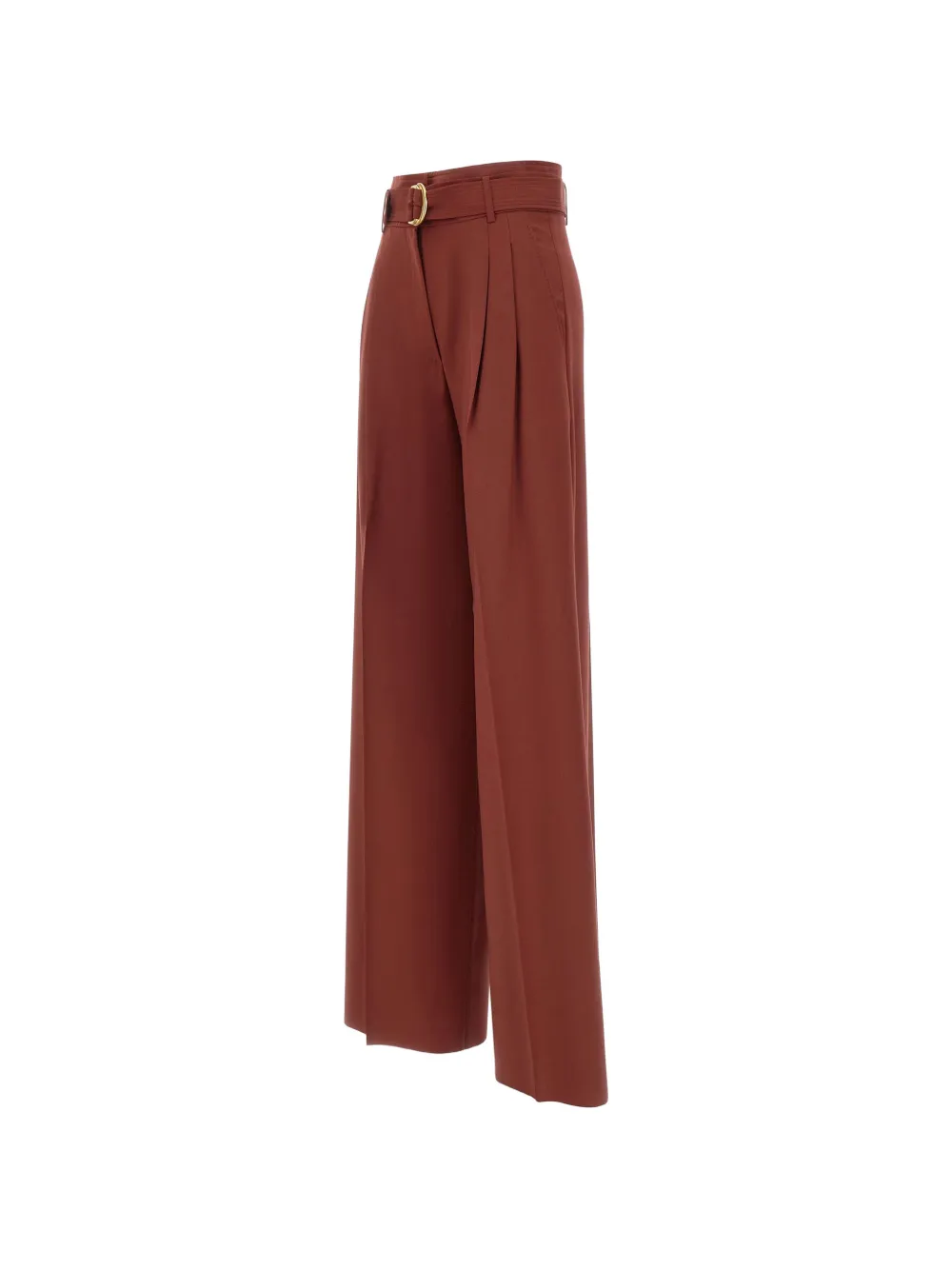 Max Mara Plooibroek met ceintuur Rood