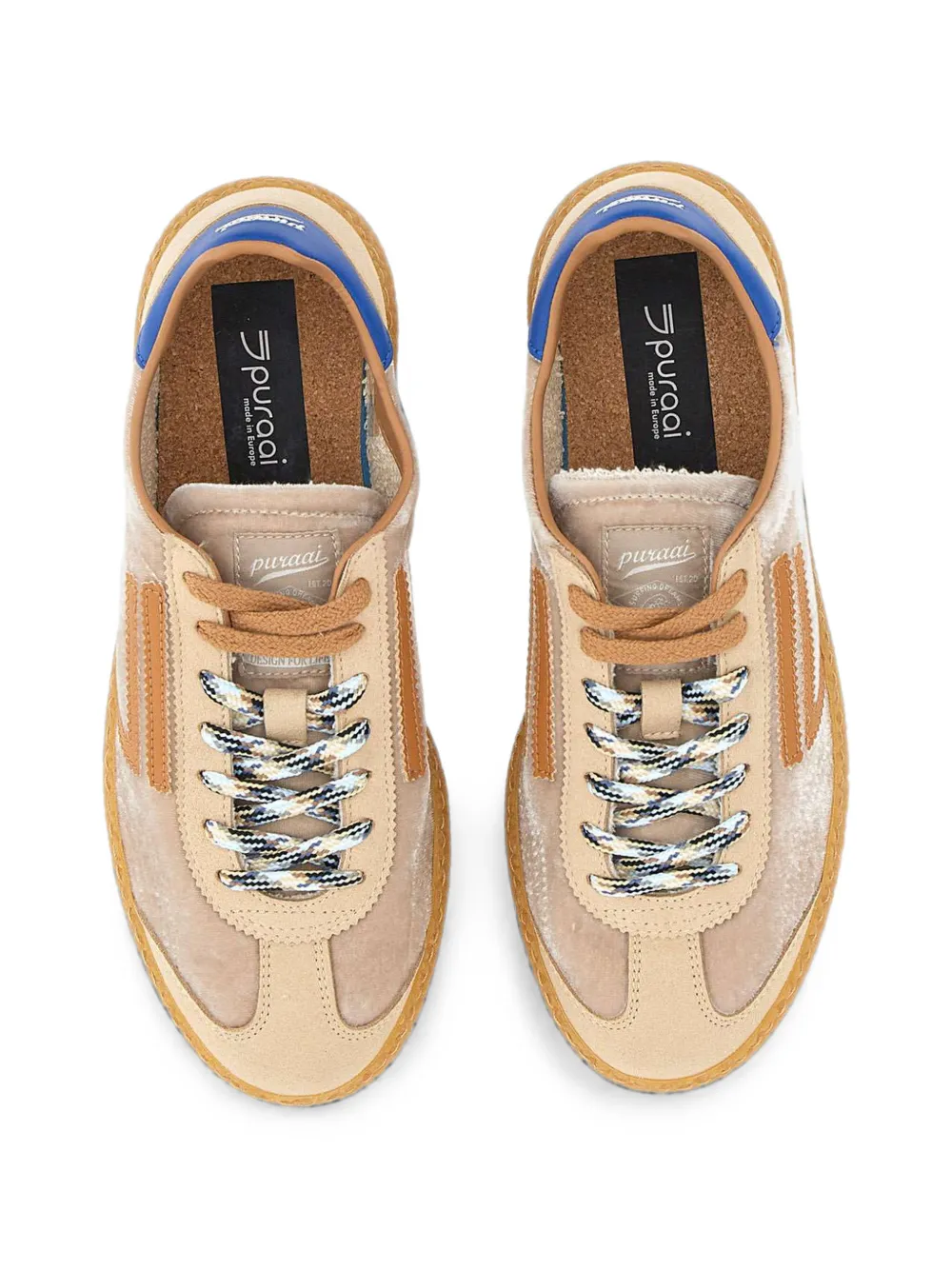 Puraai 6.01 XS sneakers met fluwelen effect Beige