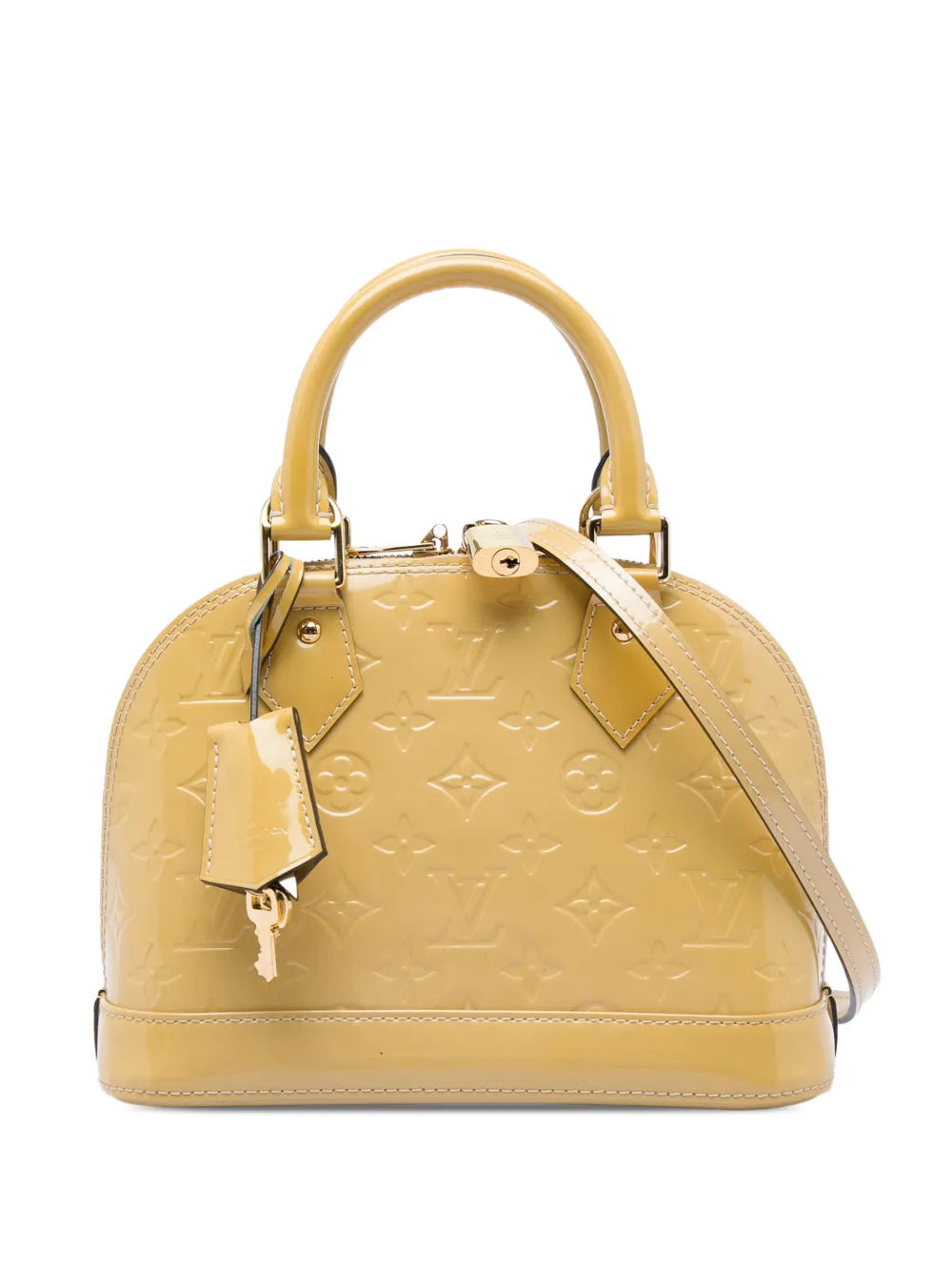 Louis Vuitton Pre-Owned 2014 Monogram Vernis Alma BB satchel - Toni neutri