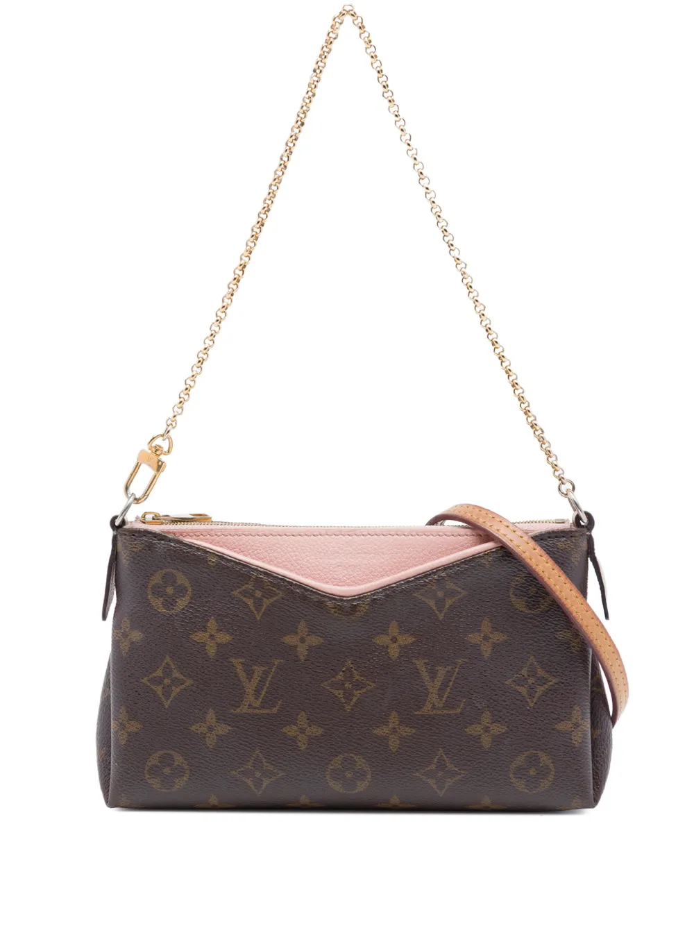 Louis Vuitton Pre-Owned 2017 Monogram Pallas Clutch satchel - Marrone