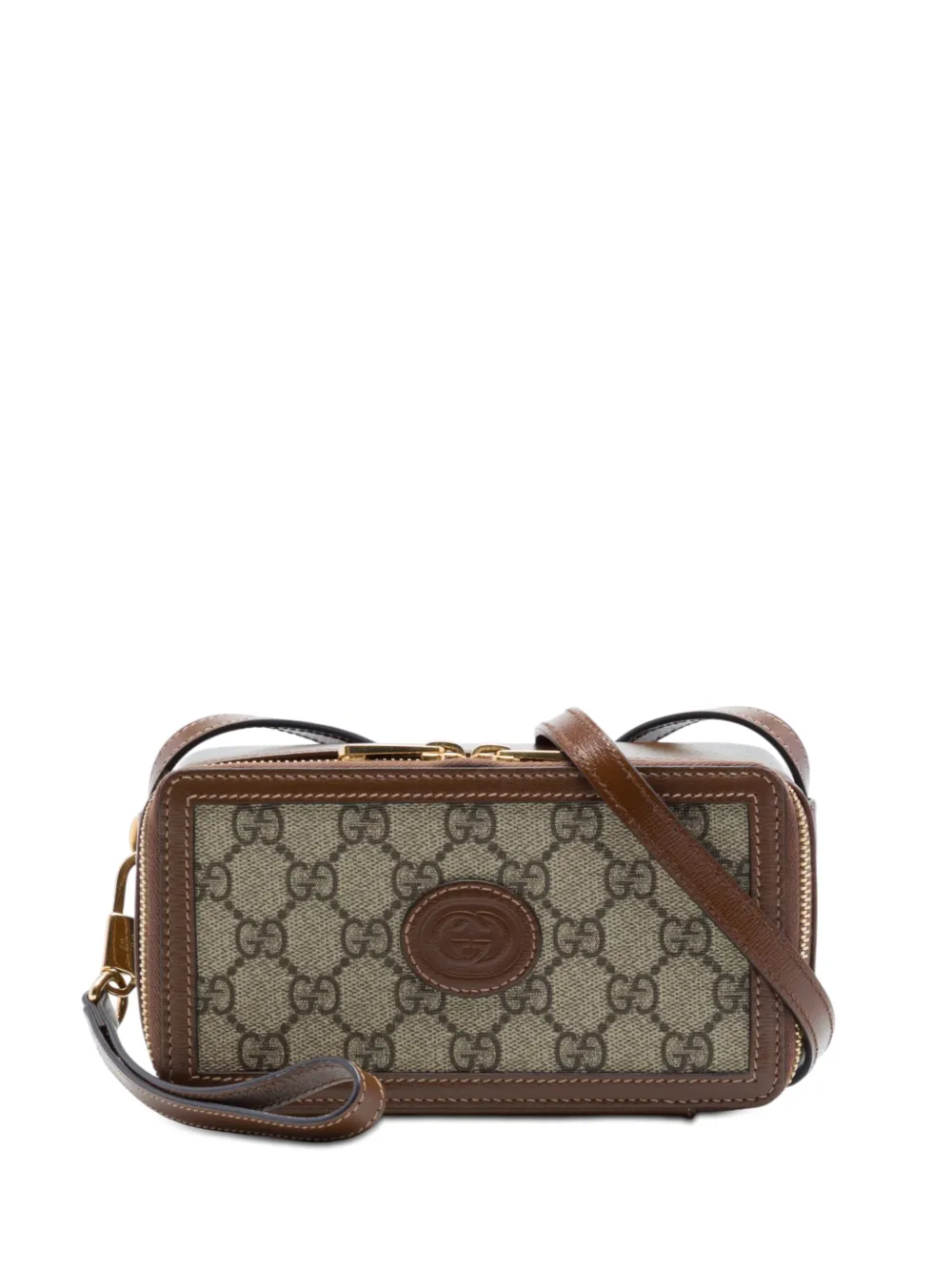 Gucci Pre-Owned 2016-2026 GG Supreme Interlocking G crossbody bag - Toni neutri