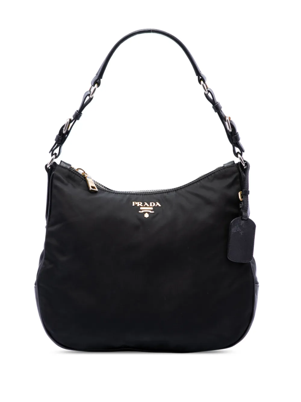 Prada Pre-Owned 2010-2026 Saffiano Trimmed Tessuto shoulder bag - Schwarz