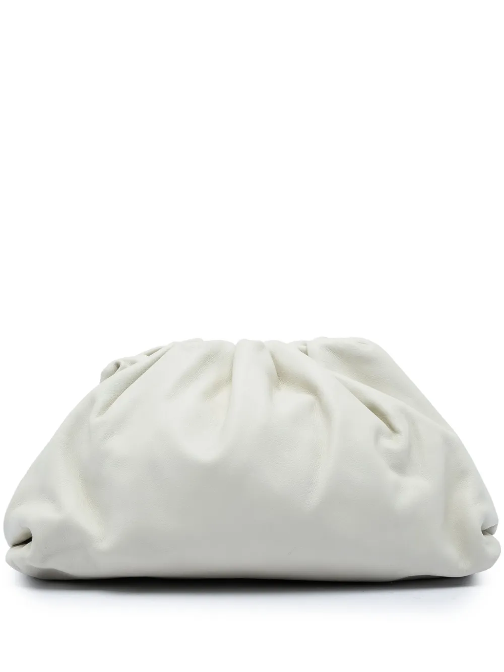 Bottega Veneta Pre-Owned 2012-2026 Lambskin The Pouch clutch bag - Weiß