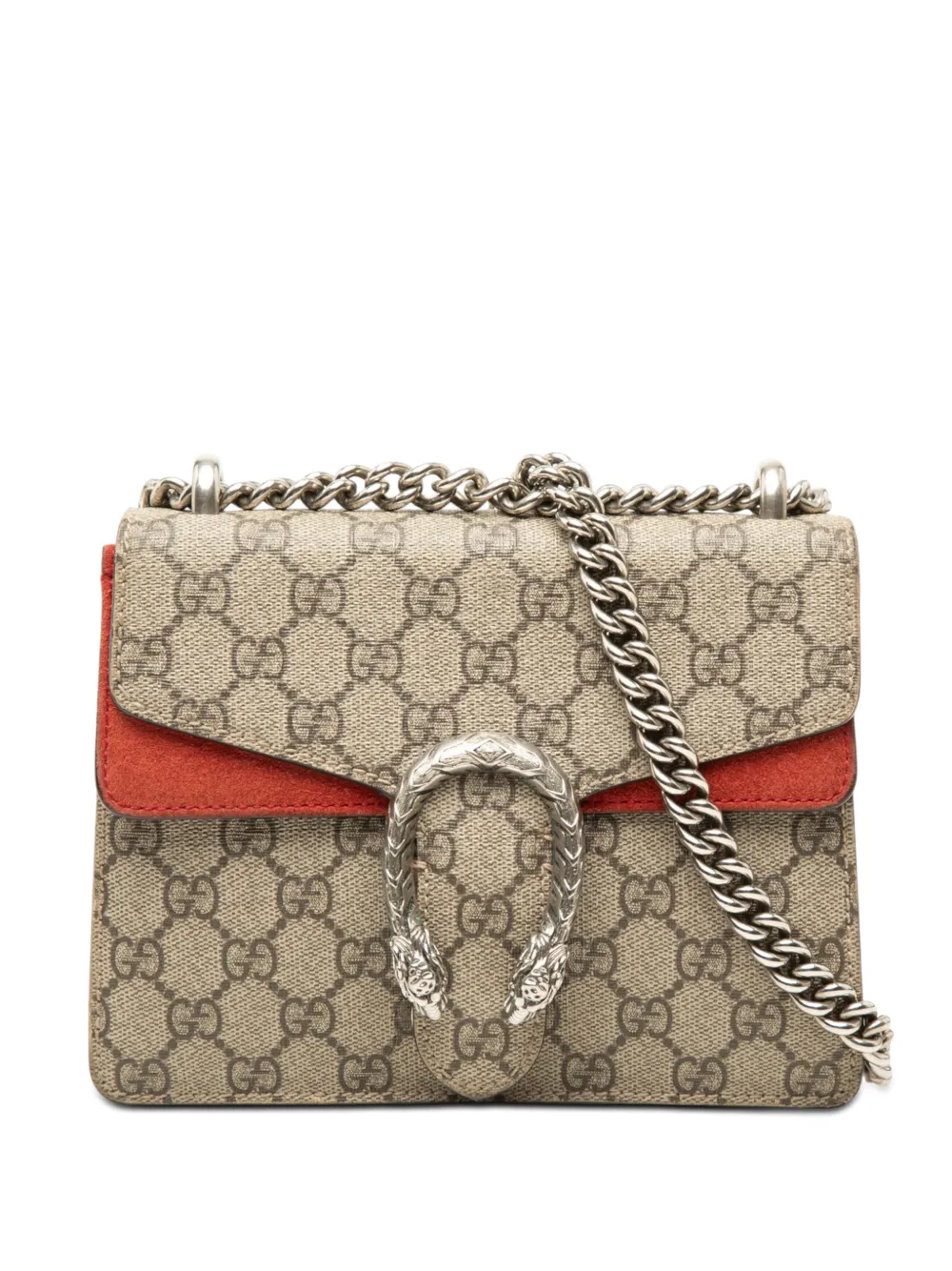 Gucci Pre-Owned 2016-2026 Small GG Supreme Dionysus crossbody bag - Toni neutri