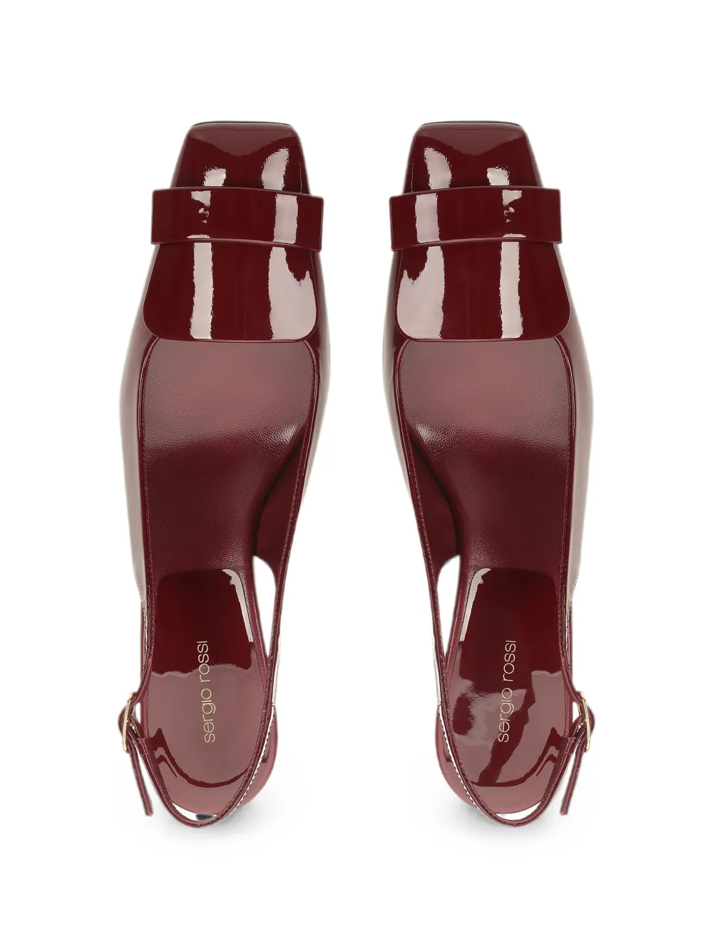 Sergio Rossi Sculpt slingback pumps Rood
