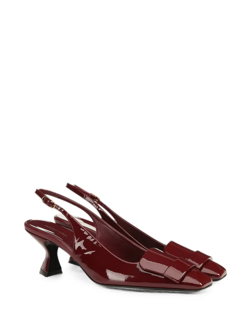 Sergio Rossi Sculpt slingback pumps Rood