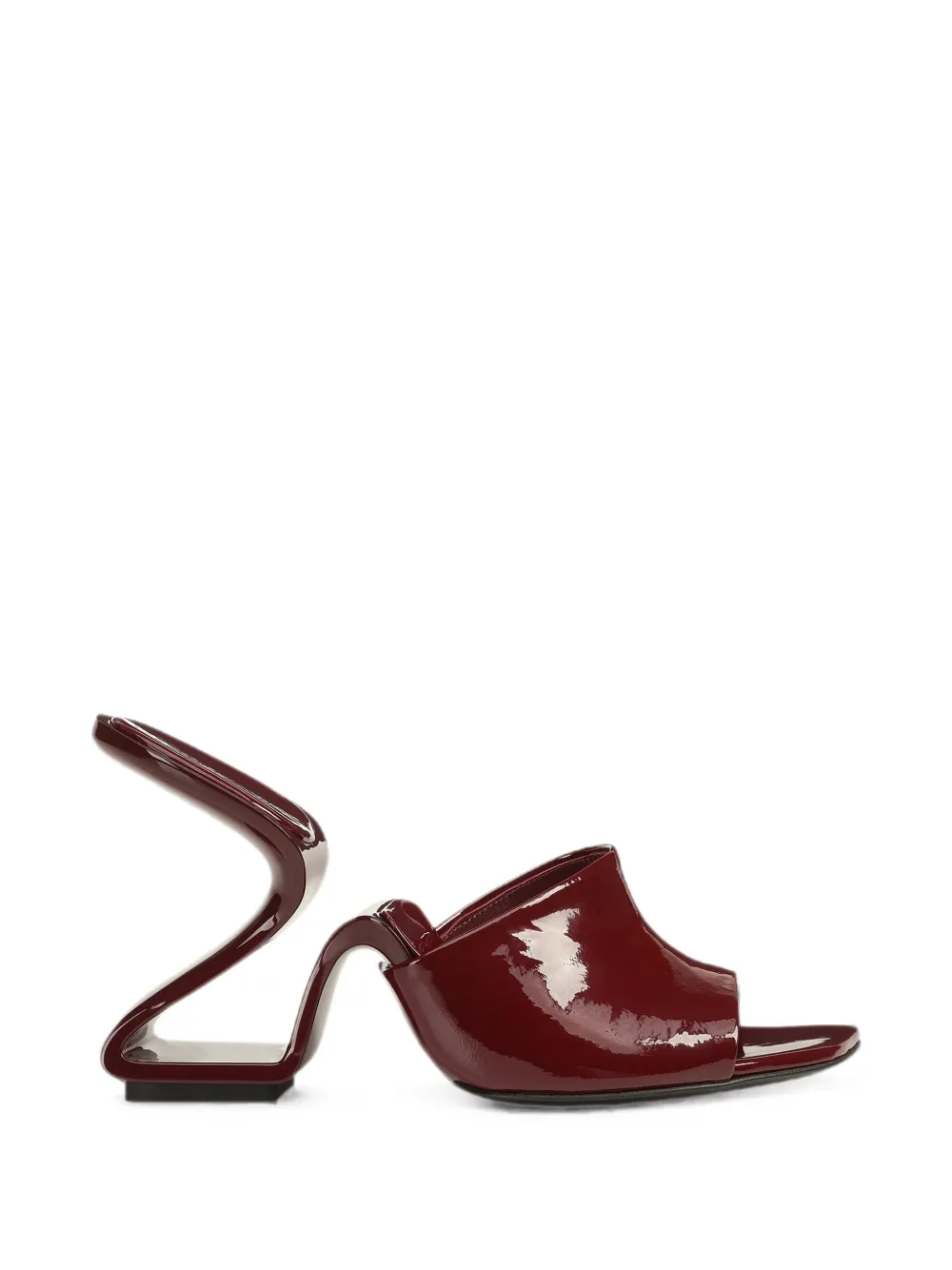 Sergio Rossi Sinuous patent-leather mules - Red