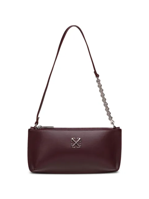 Off-White Jitney flat leather shoulder bag