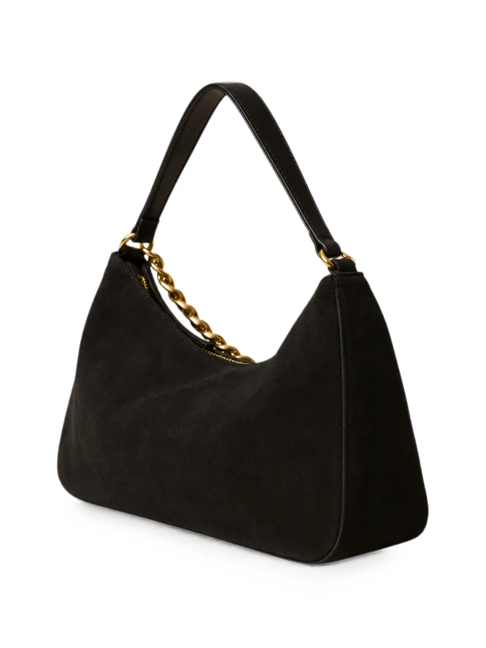 TWINSET Medium Liliane suède tas Zwart
