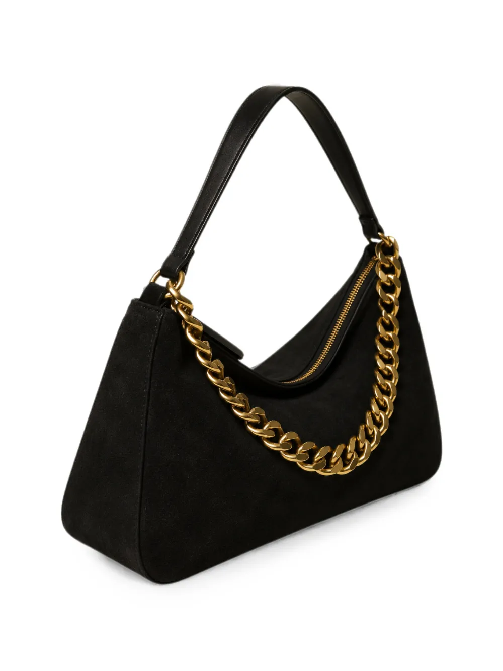 TWINSET Medium Liliane suède tas Zwart