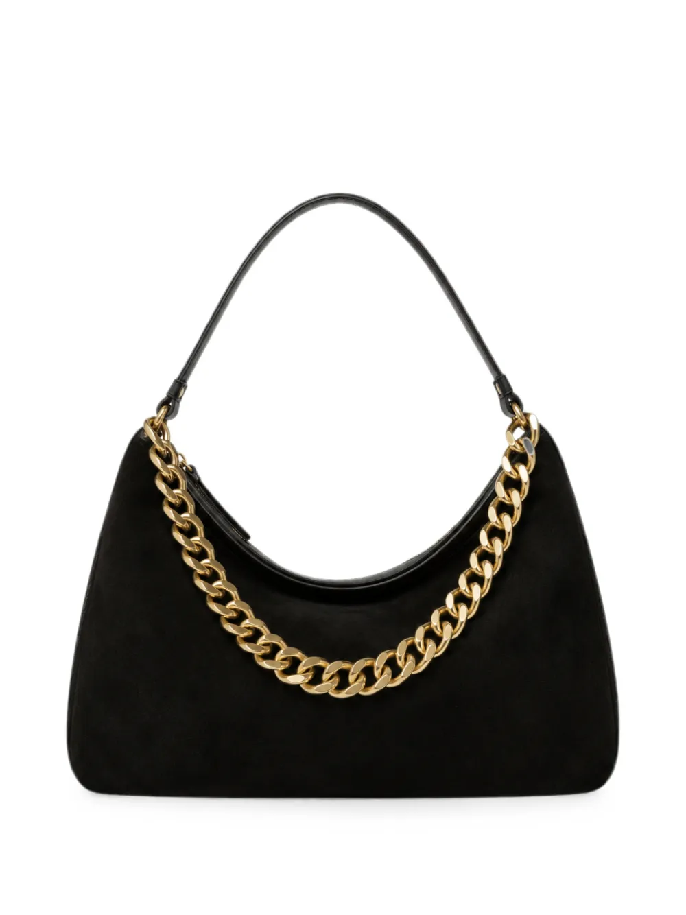 TWINSET Borsa Liliane media in pelle scamosciata - Nero