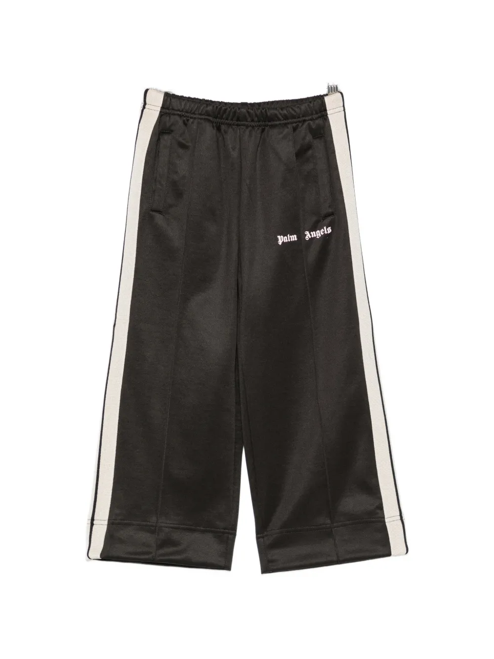 Palm Angels Kids logo-print side-stripe track pants - Schwarz