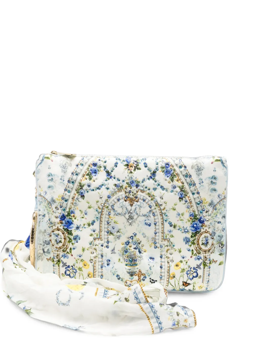 Camilla Ring Scarf clutch bag - Weiß