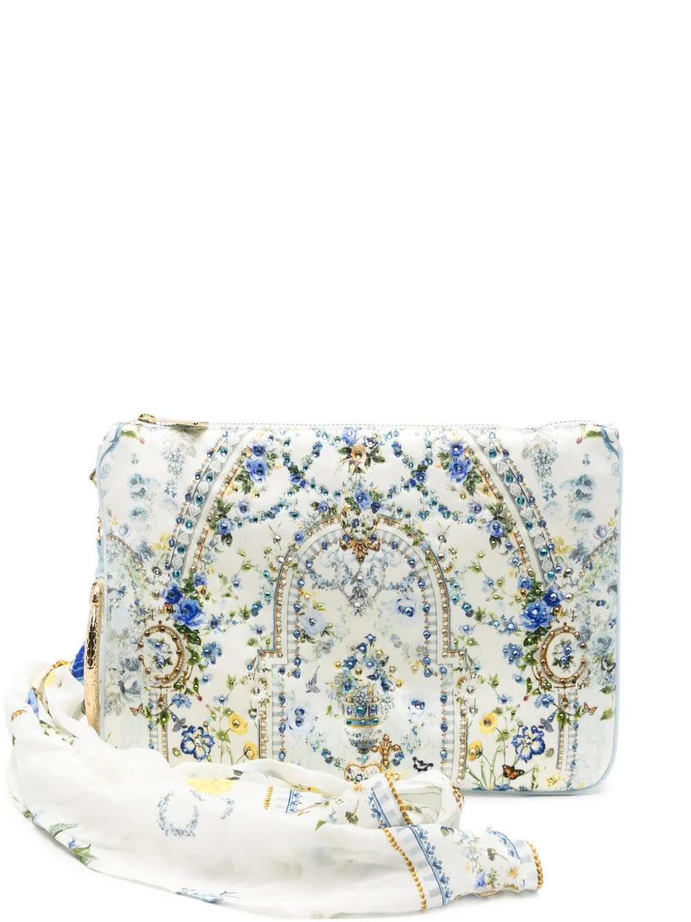 Camilla Ring Scarf clutch bag - Bianco