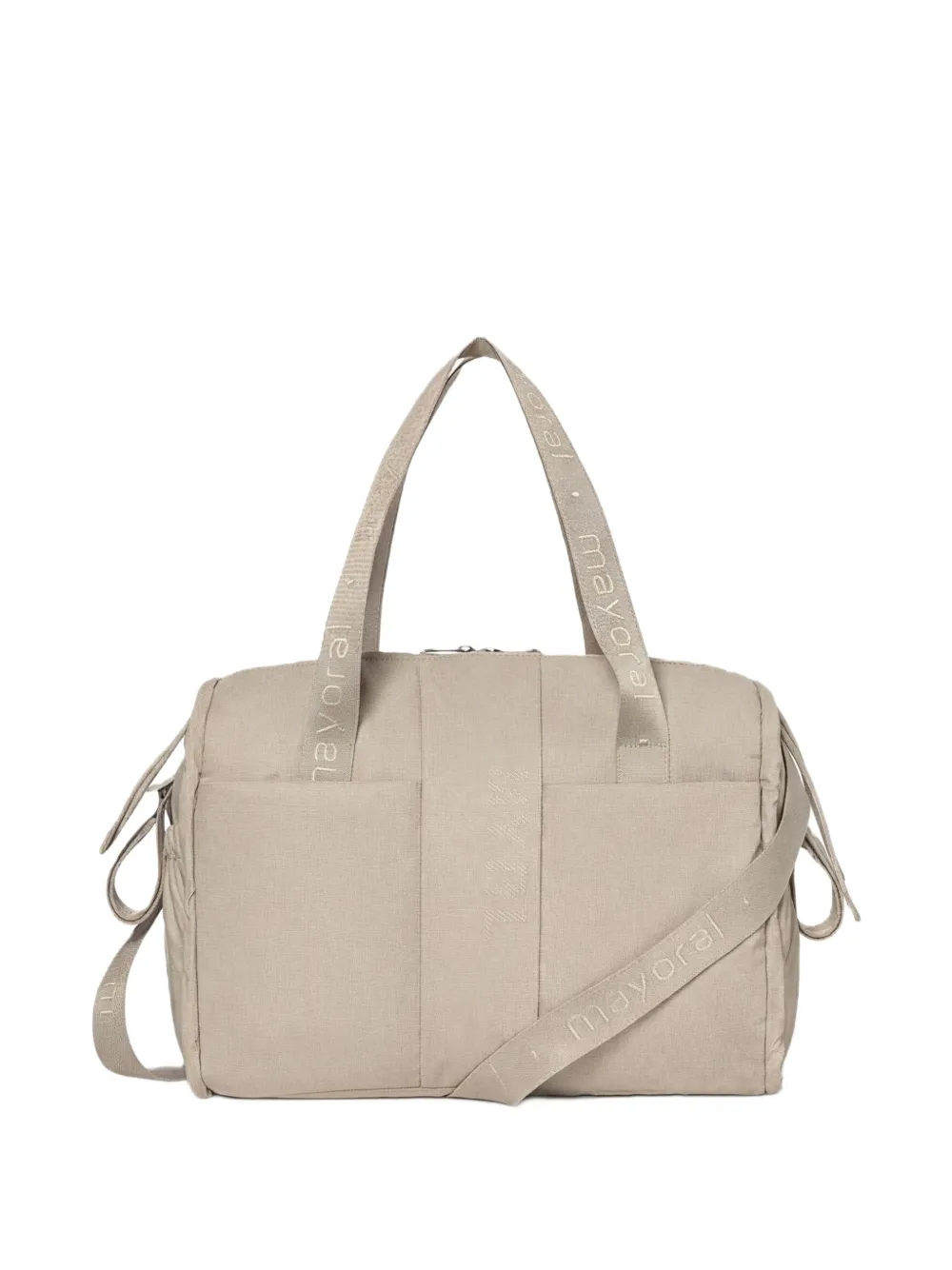 Mayoral logo-tape changing bag | Neutrals | Image 1