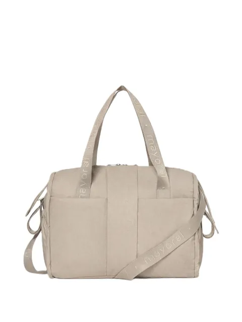 Mayoral logo-tape changing bag