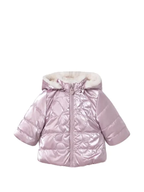 Mayoral reversible faux-fur hooded jacket