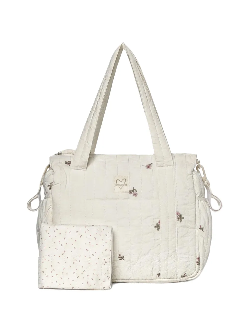 Mayoral Gesteppte Wickeltasche mit Blumenstickerei - Nude