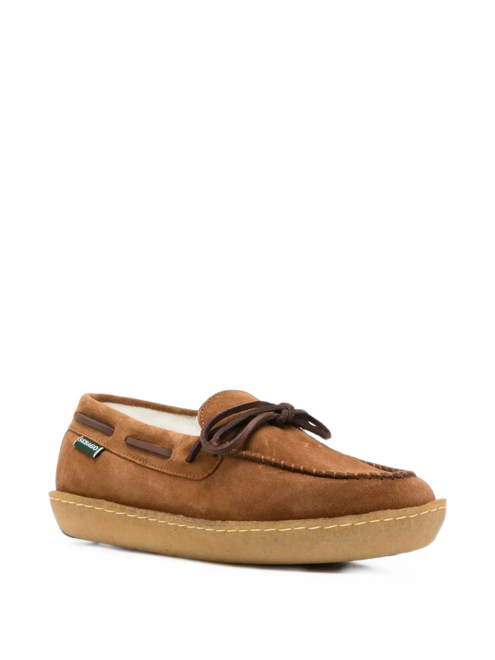 Sebago suede bow-detail loafers Bruin