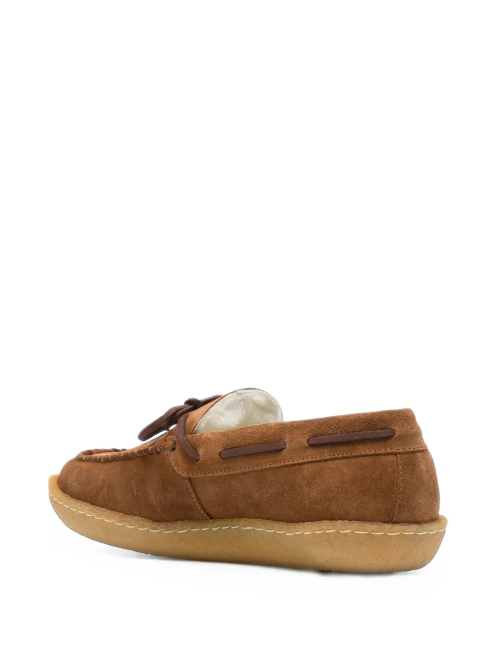 Sebago suede bow-detail loafers Bruin