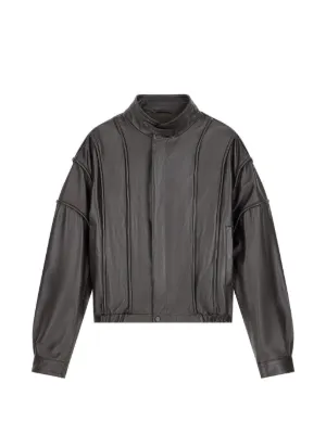 Giorgio Armani レザージャケット | ブラック | FARFETCH JP