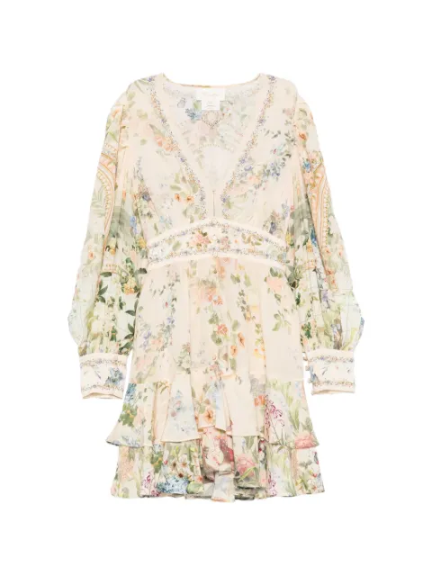 Camilla robe courte à fleurs