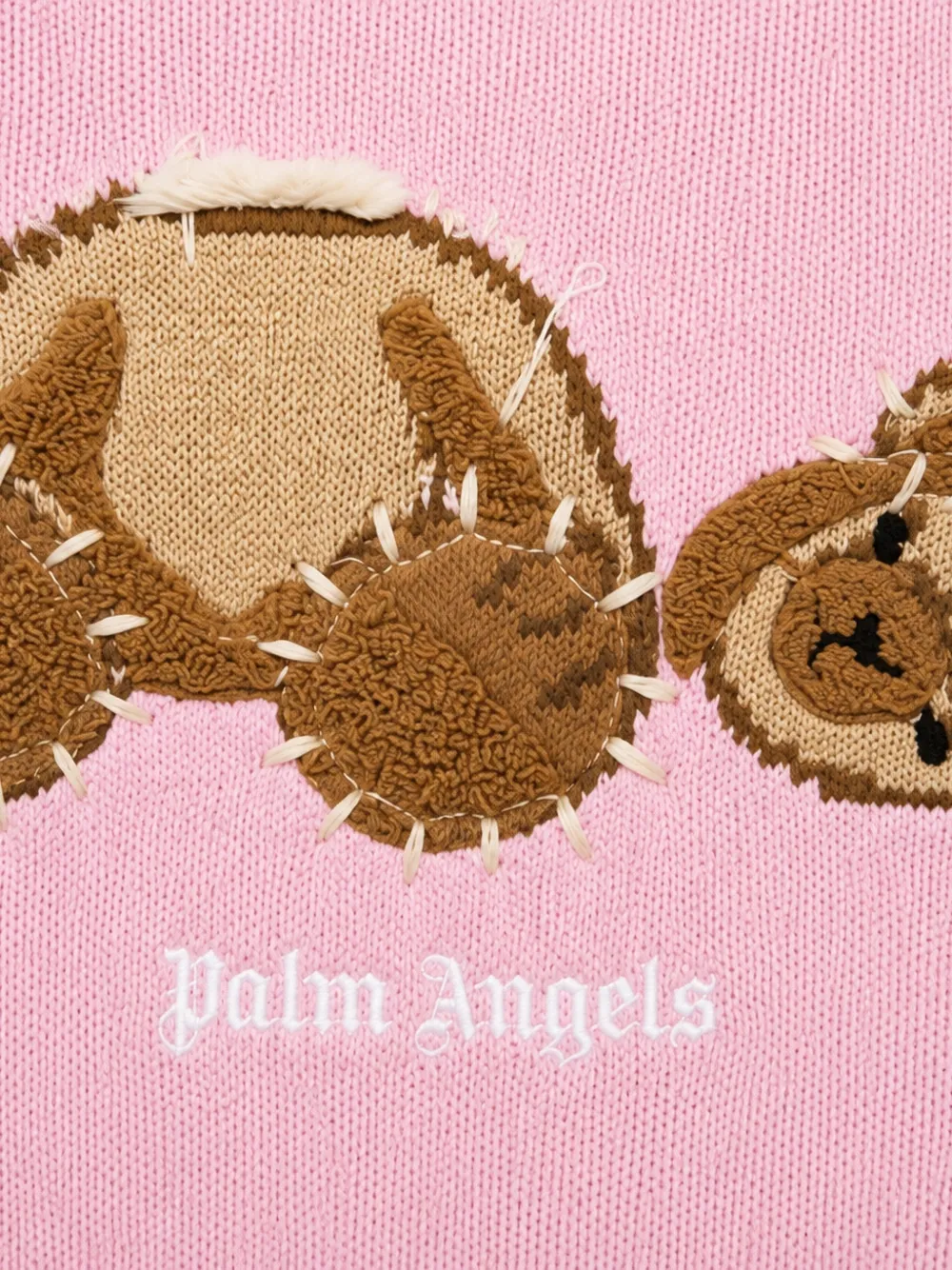 Palm Angels Kids Trui met beerpatch Roze