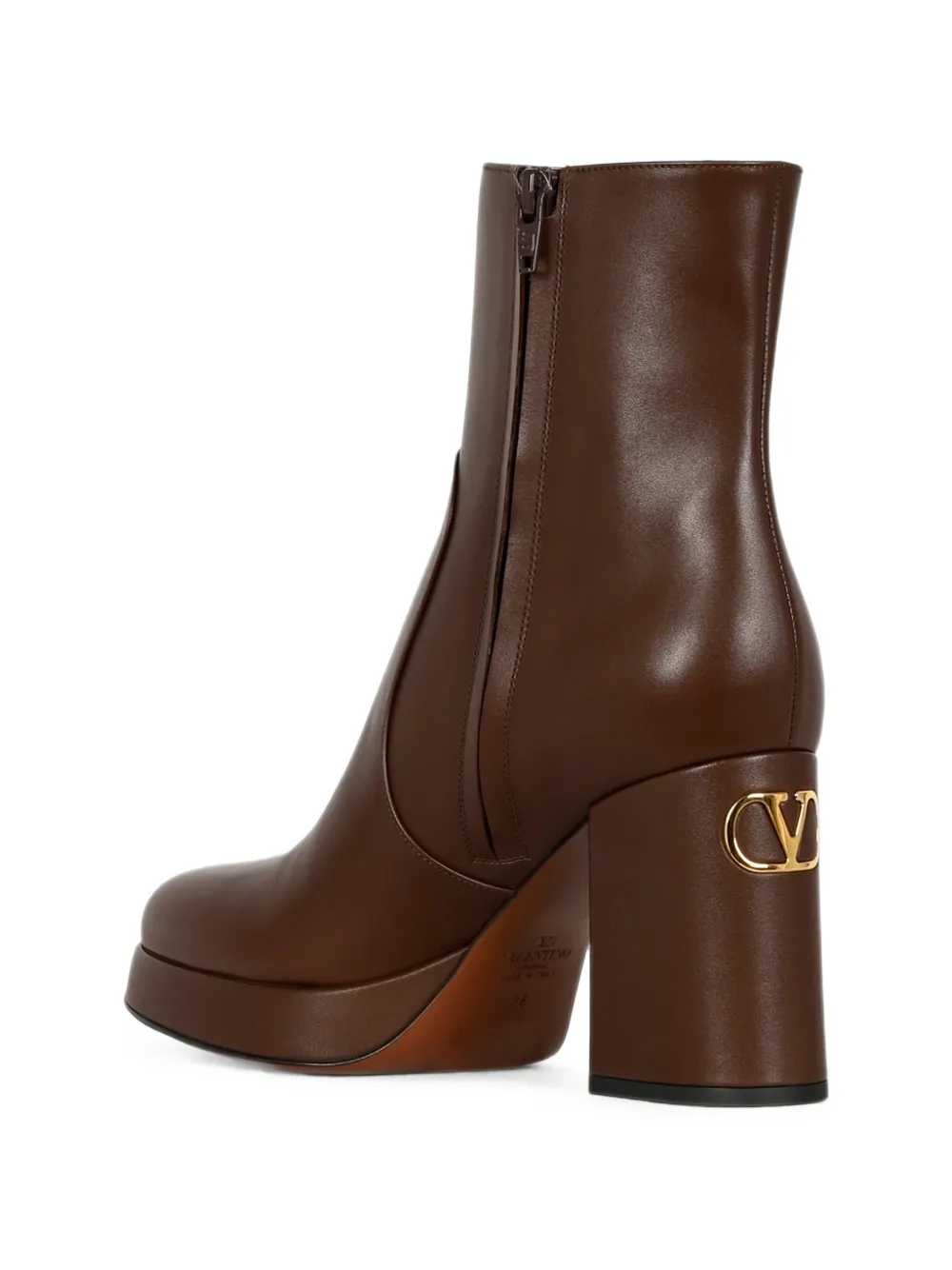 Valentino Garavani VLogo Signature platform ankle boots Bruin