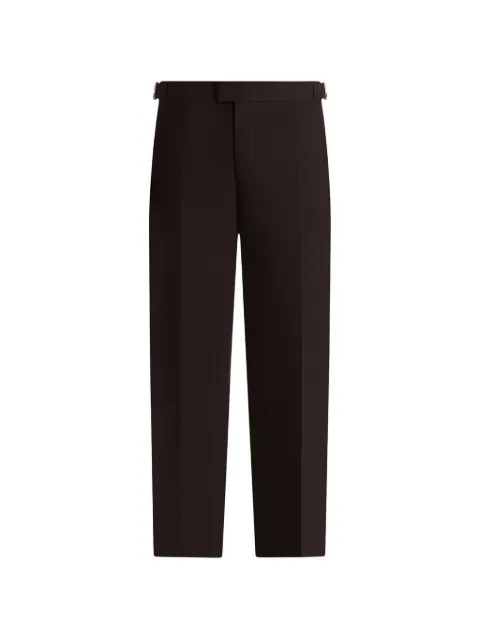 Manière De Voir Hubertin brown slim fit tailored trousers