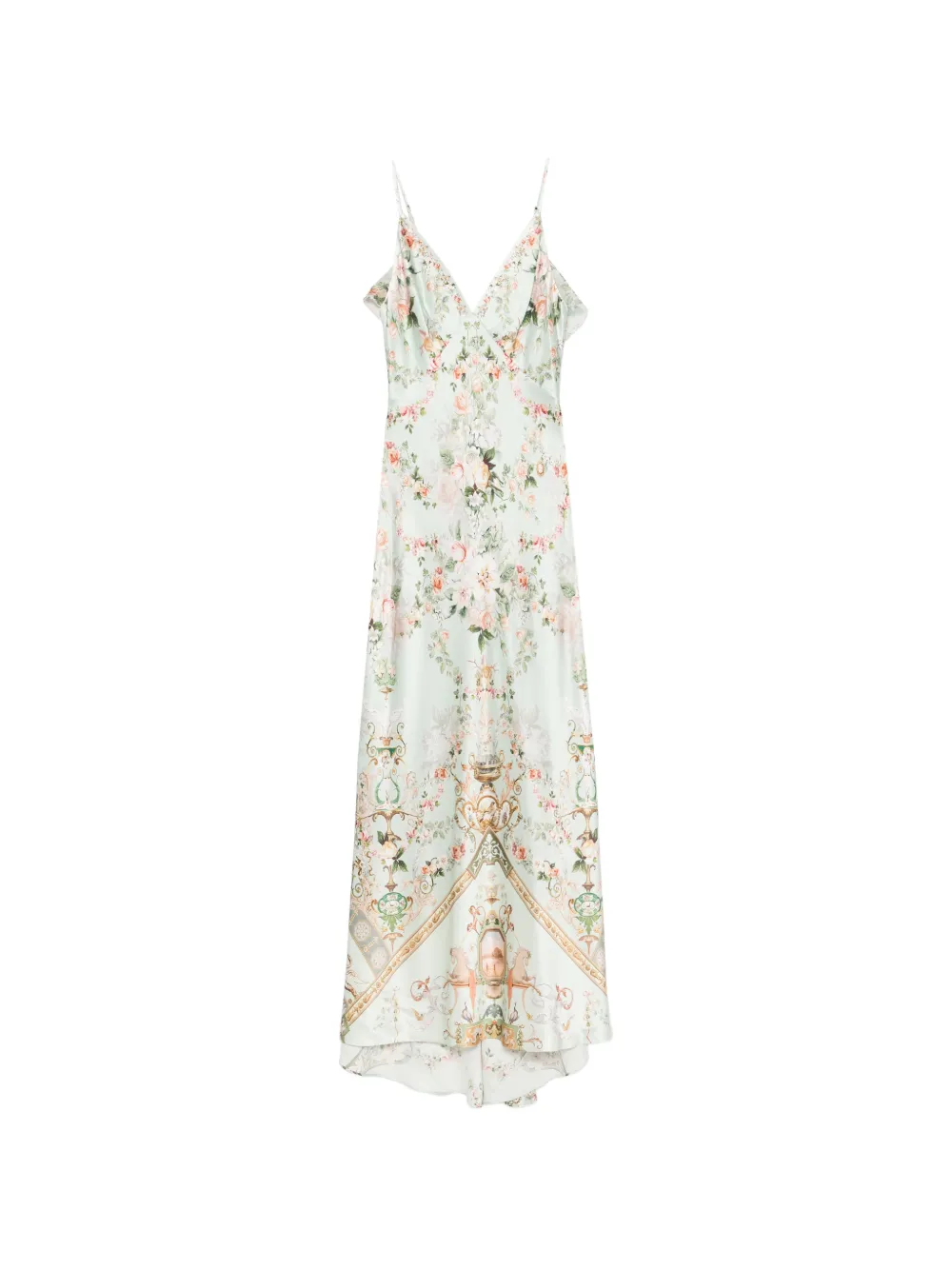 Camilla floral-print sleeveless maxi dress - Verde