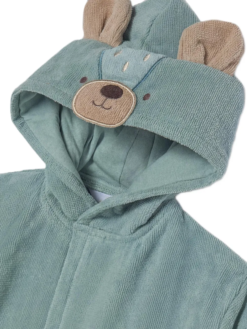Mayoral Badjas met capuchon en beerpatroon Blauw