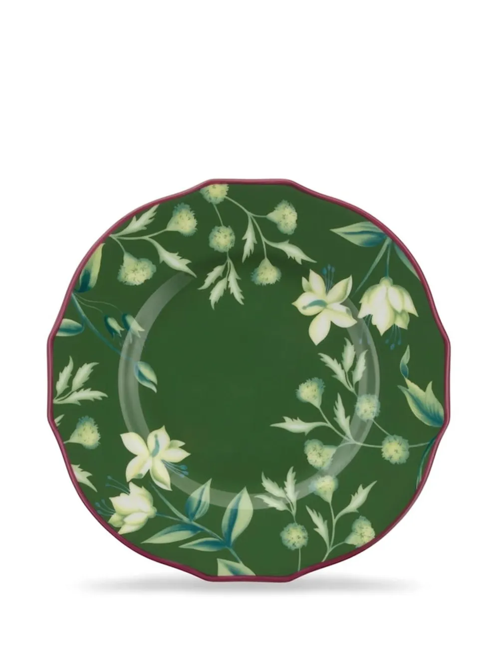 GINORI 1735 assiette Florenza à fleurs - Vert GINORI 1735 assiette Florenza à fleurs - Vert