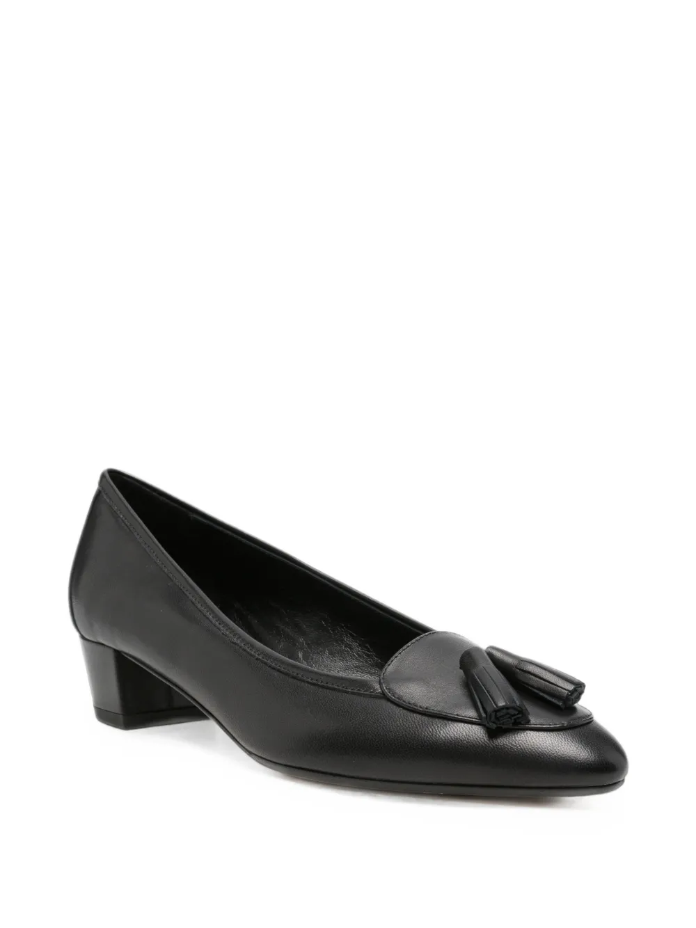 Aeyde Valentine tassel-detail leather pumps Zwart