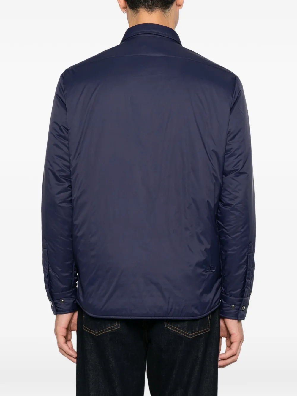 ON THE BUND Aosta shirtjack Blauw