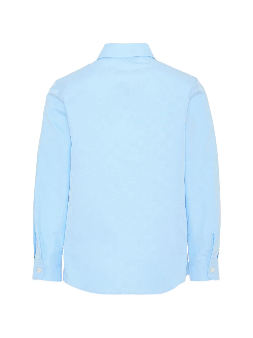 Gucci Kids GG Supreme overhemd met lange mouwen Blauw