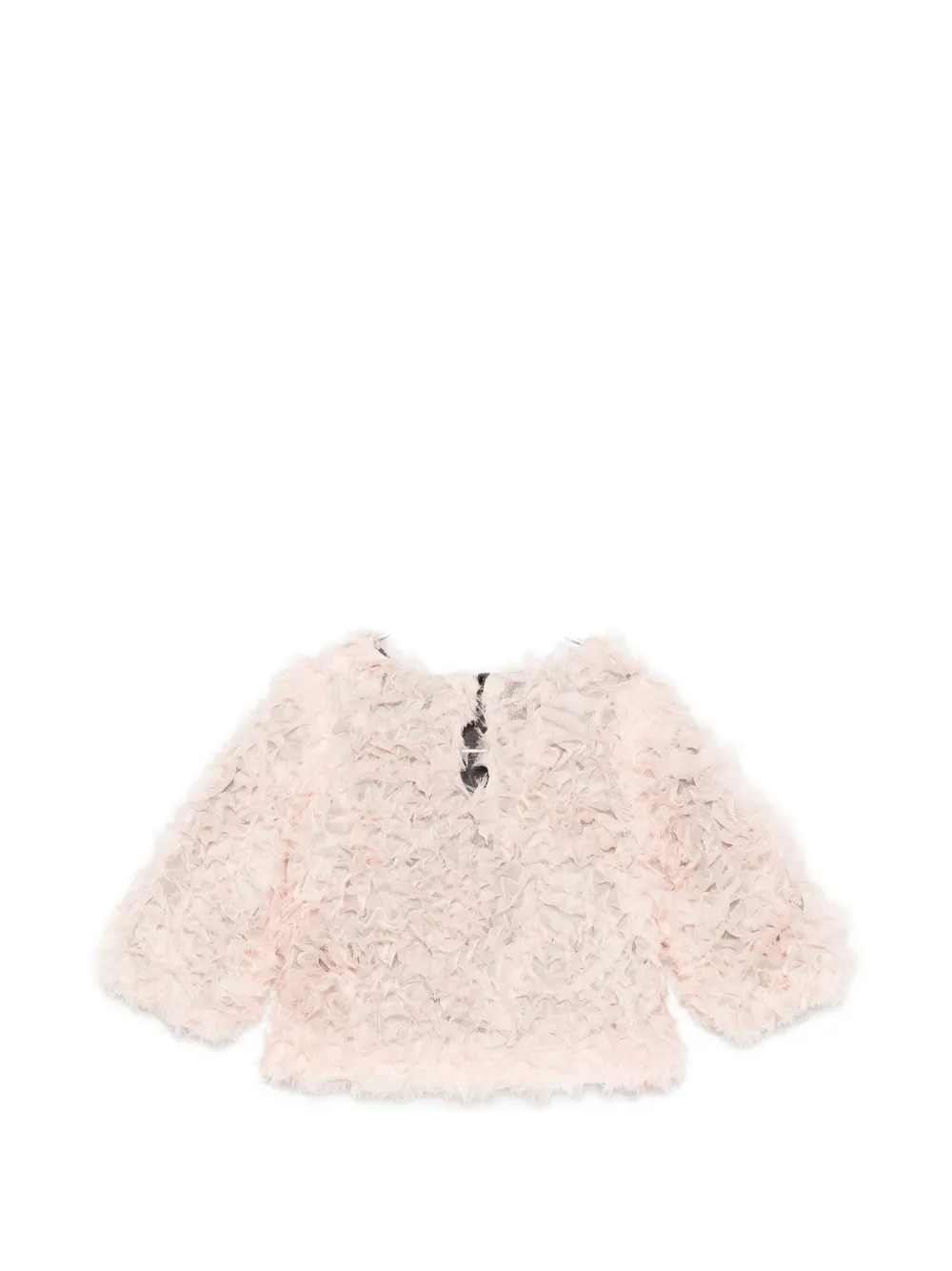 Douuod Kids Shirt met ruches en tulen laag Roze