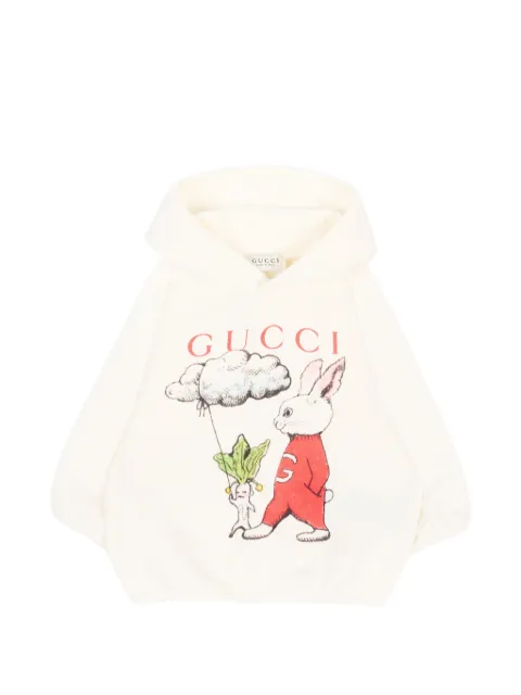 Gucci Kids logo-print rabbit-print hoodie