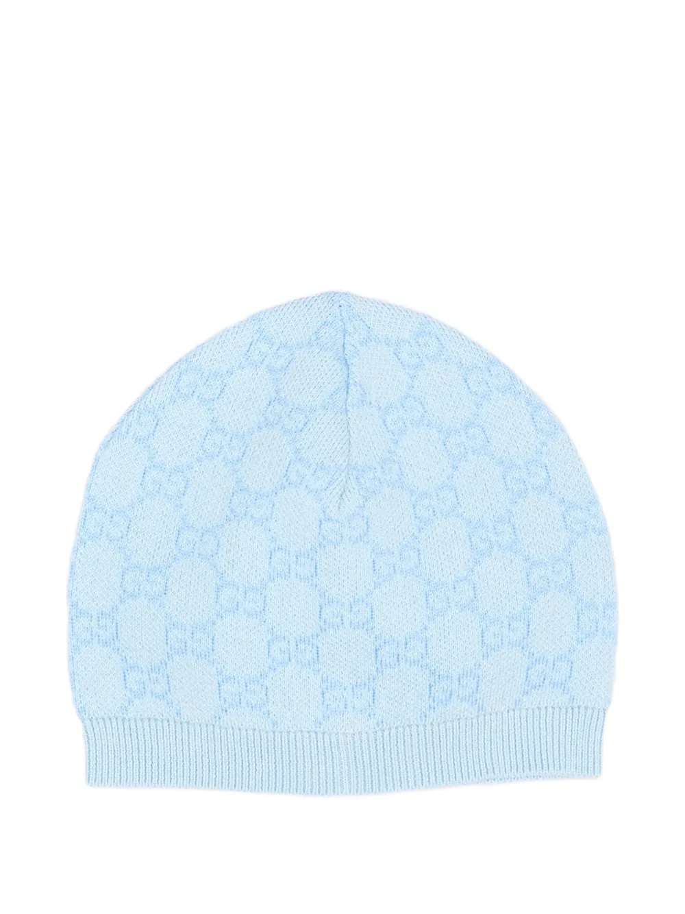 Gucci Kids GG monogram beanie hat - Blau